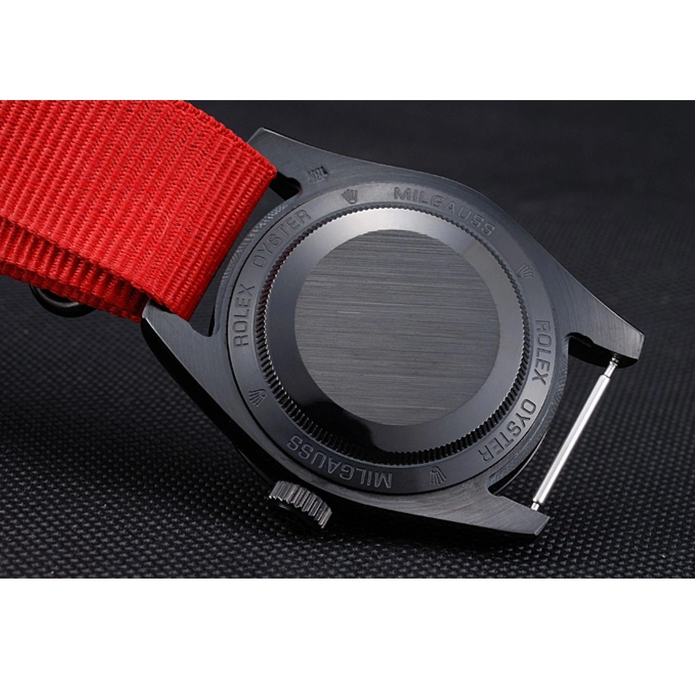 Aaa replica watch 622002 Strap Rolex Milgauss Red Bamford Nylon 0817